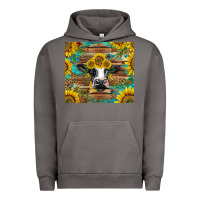 Pigment Tornado holstein cow with sunflowers Urban Hoodie - BarkalooDesign