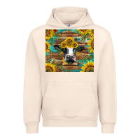 Sandshell holstein cow with sunflowers Urban Hoodie - BarkalooDesign