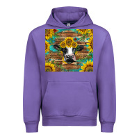 Tulip holstein cow with sunflowers Urban Hoodie - BarkalooDesign