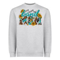 Heather Grey band mom Heavyweight Sweatshirt - texasbilliewilder