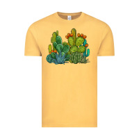Vintage Mustard watercolor cactus Vintage Tee - BarkalooDesign