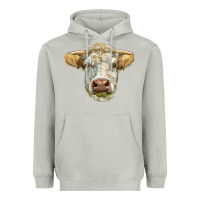Moon Dust Charolais bull face Heavyweight Hoodie - LillyAllenDesigns