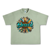 Oil Green blessed sunflower Urban Heavy Tee - RanaPortraitStore