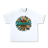 White blessed sunflower Urban Heavy Tee - RanaPortraitStore
