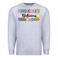 Heather Grey magically delicious Premium Sweatshirt - MaliasSmallBusiness
