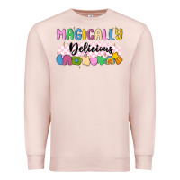 Pale Pink magically delicious Premium Sweatshirt - MaliasSmallBusiness
