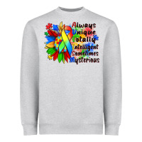 Heather Grey always unique totally intelligent sometimes myster Heavyweight Sweatshirt - Zillion Design Studio