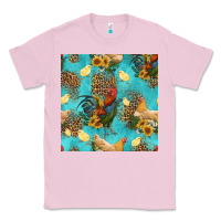 Bubblegum Pink poultry animals seamless pattern Classic Tee - HRA Design Shop