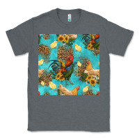 Charcoal Heather poultry animals seamless pattern Classic Tee - HRA Design Shop