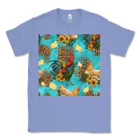 Colony Blue poultry animals seamless pattern Classic Tee - HRA Design Shop