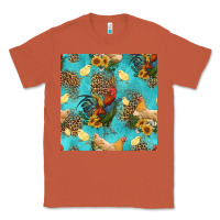 Copper poultry animals seamless pattern Classic Tee - HRA Design Shop
