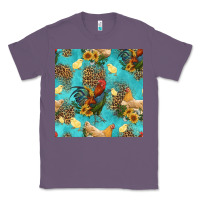 Lavender poultry animals seamless pattern Classic Tee - HRA Design Shop