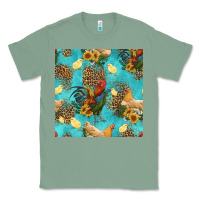 Sage poultry animals seamless pattern Classic Tee - HRA Design Shop