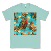 Seafoam poultry animals seamless pattern Classic Tee - HRA Design Shop