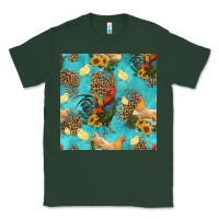 Sports Green poultry animals seamless pattern Classic Tee - HRA Design Shop