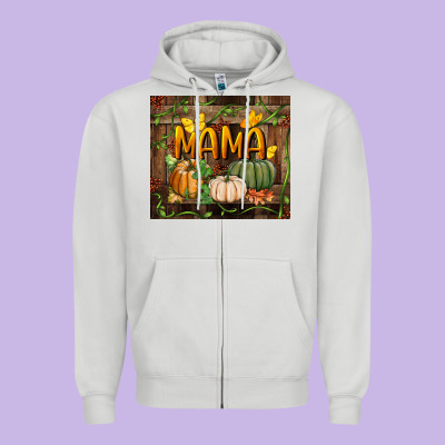 Mama Pumpkin Tumbler Zipper Hoodie Designed By Bundleandbundleshop