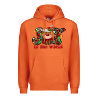 Carrot joy to the world christmas deer Premium Hoodie - MaliasSmallBusiness