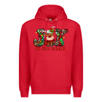 Red joy to the world christmas deer Premium Hoodie - MaliasSmallBusiness
