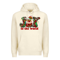 Sandshell joy to the world christmas deer Premium Hoodie - MaliasSmallBusiness