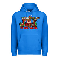 True Royal joy to the world christmas deer Premium Hoodie - MaliasSmallBusiness