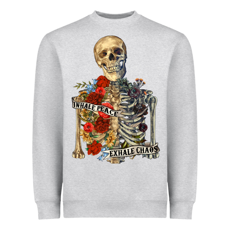 Inhale Peace Exhale Chaos Heavyweight Sweatshirt by RanaPortraitStore | Teevron
