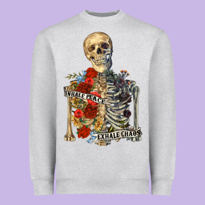 Heavyweight Sweatshirt inhale peace exhale chaos