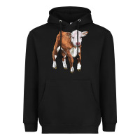 Black hereford calf Heavyweight Hoodie - LillyAllenDesigns