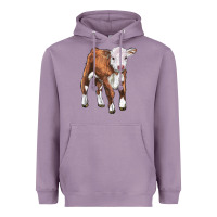 Lavender hereford calf Heavyweight Hoodie - LillyAllenDesigns