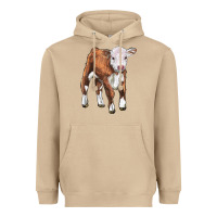 Mushroom hereford calf Heavyweight Hoodie - LillyAllenDesigns