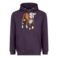 Plum hereford calf Heavyweight Hoodie - LillyAllenDesigns