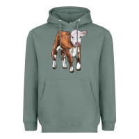 Sage hereford calf Heavyweight Hoodie - LillyAllenDesigns