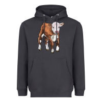Smoke hereford calf Heavyweight Hoodie - LillyAllenDesigns