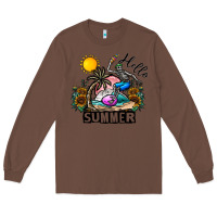 Chestnut hello summer Long Sleeve Tee - CowhideDigitalArt
