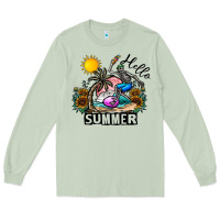 Matcha hello summer Long Sleeve Tee - CowhideDigitalArt