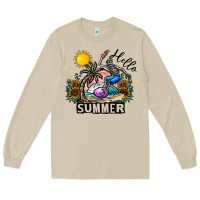 Mushroom hello summer Long Sleeve Tee - CowhideDigitalArt