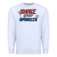 White 4th of july america shake your sparkler Premium Sweatshirt - MaliasSmallBusiness