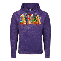 Golden Dogs With Christmas Vintage Hoodie | Teevron