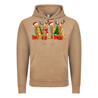 Vintage Coffee golden dogs with christmas Vintage Hoodie - Zillion Design Studio