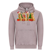 Vintage Zinc golden dogs with christmas Vintage Hoodie - Zillion Design Studio