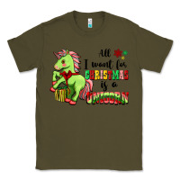 Army Green All I Want For Christmas Is A Unicorn Classic Tee - FaDigitalArtStudio