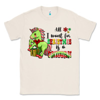 Natural All I Want For Christmas Is A Unicorn Classic Tee - FaDigitalArtStudio