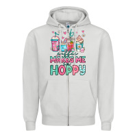 Easter Coffee Makes Me So Hoppy Zipper Hoodie | Teevron