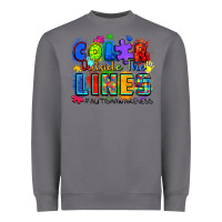 Storm color outside the lines autism awareness Heavyweight Sweatshirt - Zillion Design Studio