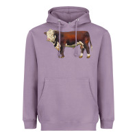 Lavender hereford bull Heavyweight Hoodie - LillyAllenDesigns