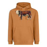 Meerkat hereford bull Heavyweight Hoodie - LillyAllenDesigns