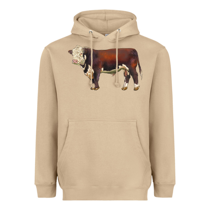 Hereford Bull Heavyweight Hoodie by LillyAllenDesigns | Teevron