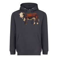 Smoke hereford bull Heavyweight Hoodie - LillyAllenDesigns