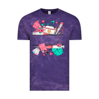 Cloud Purple custom name nurse Vintage Tee - texasbilliewilder