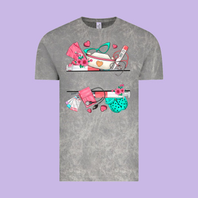 Custom Name Nurse Vintage Tee Designed By Texasbilliewilder