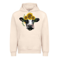 Sandshell holstein cow with sunflower Urban Hoodie - BarkalooDesign